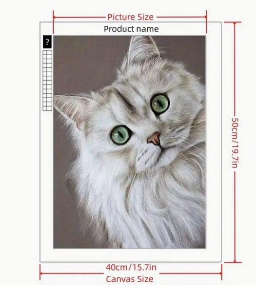 Diamond Painting Sibirische Katze